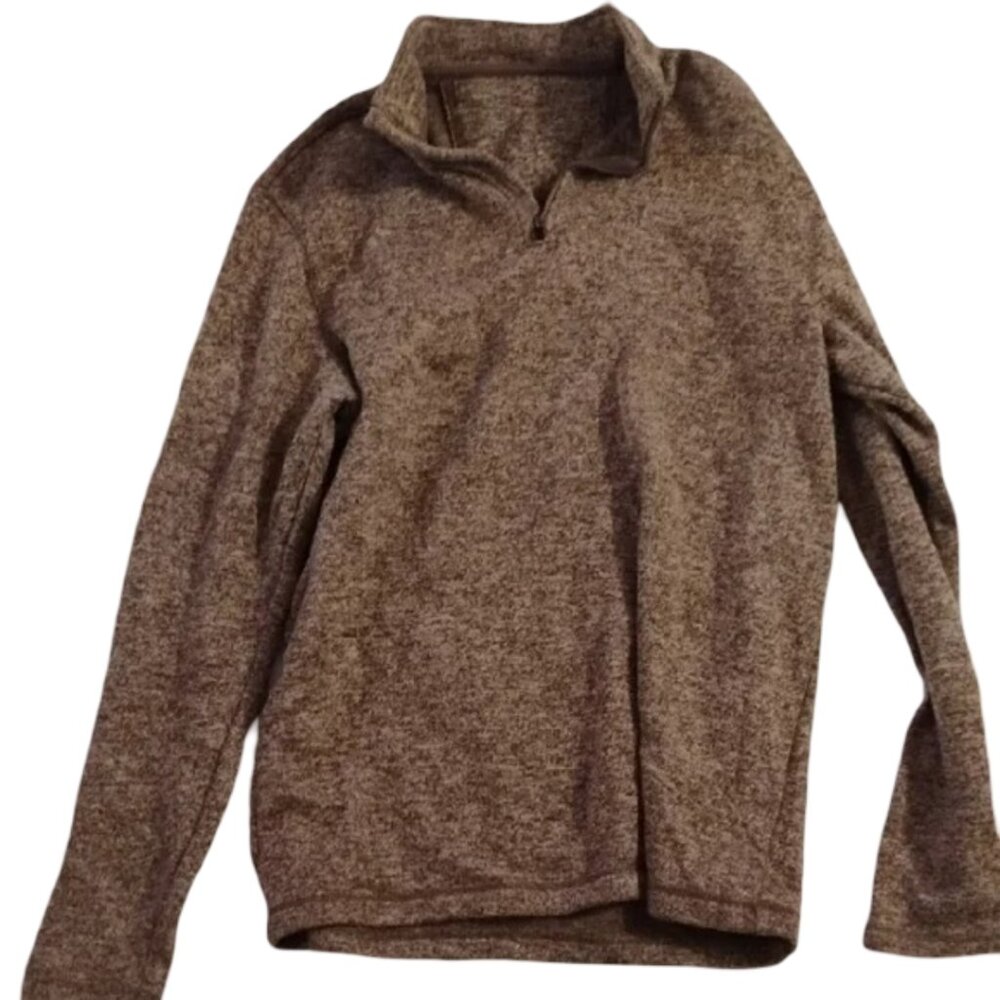 5 For $25 Men's Medium Brown Zip-Up Sweater